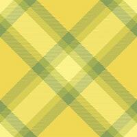 Plaid Muster Hintergrund von Stoff Textur Tartan mit ein Textil- Vektor nahtlos überprüfen.