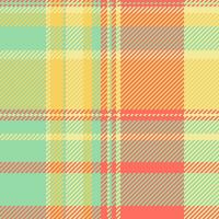 Vektor Tartan Hintergrund von Stoff prüfen Textil- mit ein nahtlos Plaid Muster Textur.