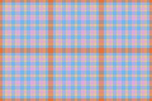 Textur Stoff Plaid von nahtlos Textil- prüfen mit ein Vektor Tartan Hintergrund Muster.