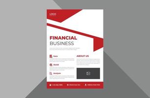 Finanz- und Business-Flyer-Design. Budget-Management-Service-Plakat-Broschüren-Design. A4-Vorlage, Broschürendesign, Cover, Flyer, Poster, druckfertig vektor