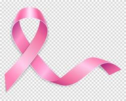 rosa band symbol för bröstcancer sjukdom vektor illustration isolerad på bakgrunden