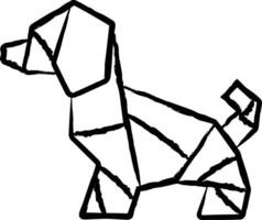hund handritad vektorillustration vektor