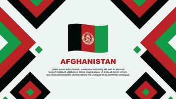 Afghanistan Flagge abstrakt Hintergrund Design Vorlage. Afghanistan Unabhängigkeit Tag Banner Hintergrund Vektor Illustration. Afghanistan Vorlage