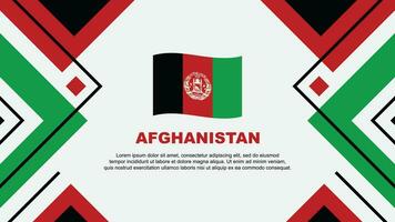 Afghanistan Flagge abstrakt Hintergrund Design Vorlage. Afghanistan Unabhängigkeit Tag Banner Hintergrund Vektor Illustration. Afghanistan Illustration