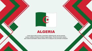 Algerien Flagge abstrakt Hintergrund Design Vorlage. Algerien Unabhängigkeit Tag Banner Hintergrund Vektor Illustration. Algerien Banner