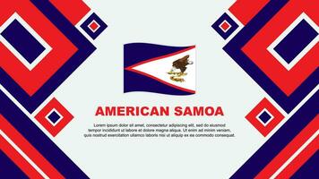 amerikan samoa flagga abstrakt bakgrund design mall. amerikan samoa oberoende dag baner tapet vektor illustration. amerikan samoa tecknad serie