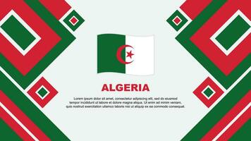 algeriet flagga abstrakt bakgrund design mall. algeriet oberoende dag baner tapet vektor illustration. algeriet tecknad serie