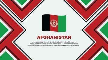 Afghanistan Flagge abstrakt Hintergrund Design Vorlage. Afghanistan Unabhängigkeit Tag Banner Hintergrund Vektor Illustration. Afghanistan Vektor