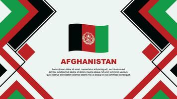 Afghanistan Flagge abstrakt Hintergrund Design Vorlage. Afghanistan Unabhängigkeit Tag Banner Hintergrund Vektor Illustration. Afghanistan Banner
