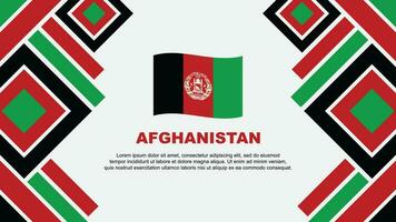 Afghanistan Flagge abstrakt Hintergrund Design Vorlage. Afghanistan Unabhängigkeit Tag Banner Hintergrund Vektor Illustration. Afghanistan