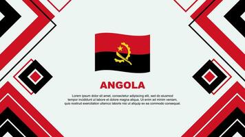 angola flagga abstrakt bakgrund design mall. angola oberoende dag baner tapet vektor illustration. angola bakgrund