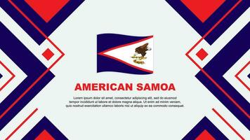 amerikanisch Samoa Flagge abstrakt Hintergrund Design Vorlage. amerikanisch Samoa Unabhängigkeit Tag Banner Hintergrund Vektor Illustration. amerikanisch Samoa Illustration