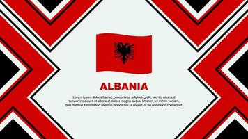 albania flagga abstrakt bakgrund design mall. albania oberoende dag baner tapet vektor illustration. albania vektor