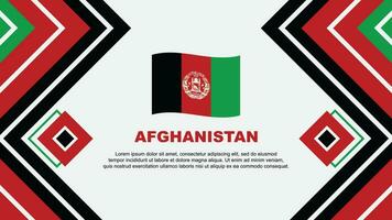 Afghanistan Flagge abstrakt Hintergrund Design Vorlage. Afghanistan Unabhängigkeit Tag Banner Hintergrund Vektor Illustration. Afghanistan Design