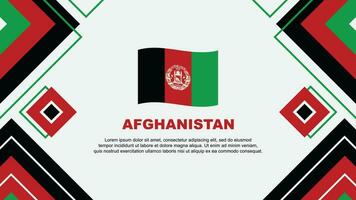 Afghanistan Flagge abstrakt Hintergrund Design Vorlage. Afghanistan Unabhängigkeit Tag Banner Hintergrund Vektor Illustration. Afghanistan Hintergrund