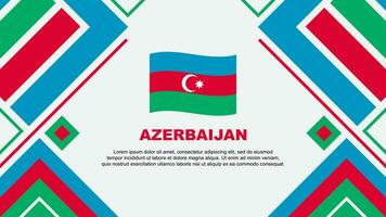 azerbaijan flagga abstrakt bakgrund design mall. azerbaijan oberoende dag baner tapet vektor illustration. azerbaijan flagga