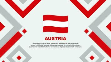 Österreich Flagge abstrakt Hintergrund Design Vorlage. Österreich Unabhängigkeit Tag Banner Hintergrund Vektor Illustration. Österreich Vorlage