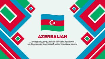 azerbaijan flagga abstrakt bakgrund design mall. azerbaijan oberoende dag baner tapet vektor illustration. azerbaijan tecknad serie