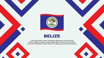 belize flagga abstrakt bakgrund design mall. belize oberoende dag baner tapet vektor illustration. belize mall