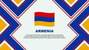 Armenien Flagge abstrakt Hintergrund Design Vorlage. Armenien Unabhängigkeit Tag Banner Hintergrund Vektor Illustration. Armenien Vektor