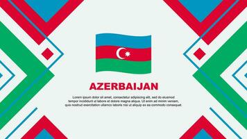 azerbaijan flagga abstrakt bakgrund design mall. azerbaijan oberoende dag baner tapet vektor illustration. azerbaijan illustration