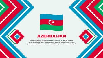 azerbaijan flagga abstrakt bakgrund design mall. azerbaijan oberoende dag baner tapet vektor illustration. azerbaijan design