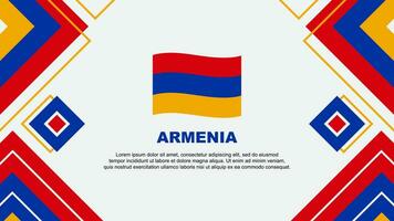 armenia flagga abstrakt bakgrund design mall. armenia oberoende dag baner tapet vektor illustration. armenia bakgrund