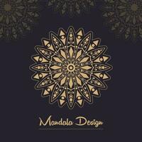 luxus-mandala-hintergrund mit goldenem arabeskenmuster im arabischen islamischen oststil. dekoratives mandala im ramadan-stil. vektor