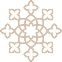 vektor mandala en enkel design med arabicum mönster