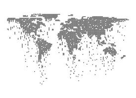 världskarta vektor illustration design