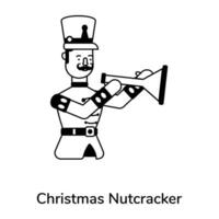 modisch Weihnachten Nussknacker vektor