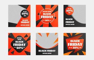 Black Friday Sale Social Media Post vektor