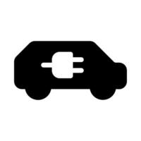 elektrisk bil ikon för hållbar rörlighet vektor