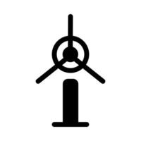 Wind Turbine Symbol zum Grün Energie und Nachhaltigkeit vektor