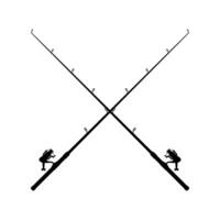 fiske stång ikon vektor. fiske illustration tecken. fisk symbol eller logotyp. vektor