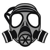 ein Respirator Gas Maske Vektor Illustration isoliert auf ein Weiß Hintergrund