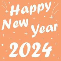 glücklich Neu Jahr 2024 Design. Pantone Farbe 2024, Poster, Banner, Schöne Grüße Design, 2024 vektor