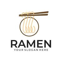 Ramen illustration logotyp vektor