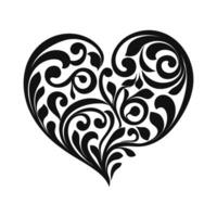 ein dekorativ Liebe Herz Symbol Clip Art, ein Gekritzel Herz Vektor kostenlos