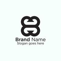 Logo branding zum Unternehmen Webseite oder kreativ minimal Logo Design vektor