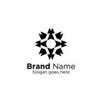 logotyp branding för företag hemsida eller kreativ minimal logotyp design vektor