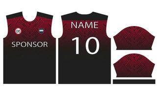 fotboll jersey design för sublimering eller fotboll cricket jersey design vektor