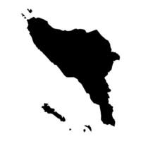 aceh Provinz Karte, administrative Aufteilung von Indonesien. Vektor Illustration.