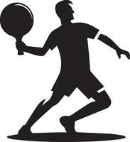 Tabelle Tennis Spieler Vektor Silhouette, Silhouette, schwarz Farbe, Tennis Spieler Pose Vektor