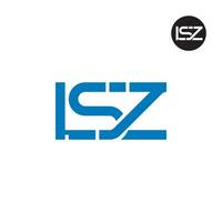 Brief lsz Monogramm Logo Design vektor
