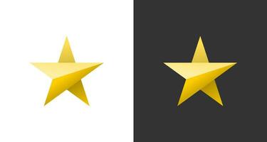 modern och lyx stjärnor vektor logotyp design
