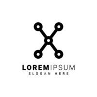 premie vektor x logotyp. skön logotyp design för lyx företag varumärke. elegant identitet design i vit bakgrund.