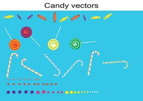 Süssigkeit, Süßigkeiten, Toffee, lolly Pop Vektor Illustration Pack. eps Datei