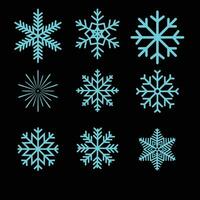 Schneeflocken Weihnachten Vektor Abbildungen eps Datei