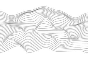 abstrakt Welle Streifen Hintergrund. abstrakt Drahtmodell Landschaft Hintergrund vektor